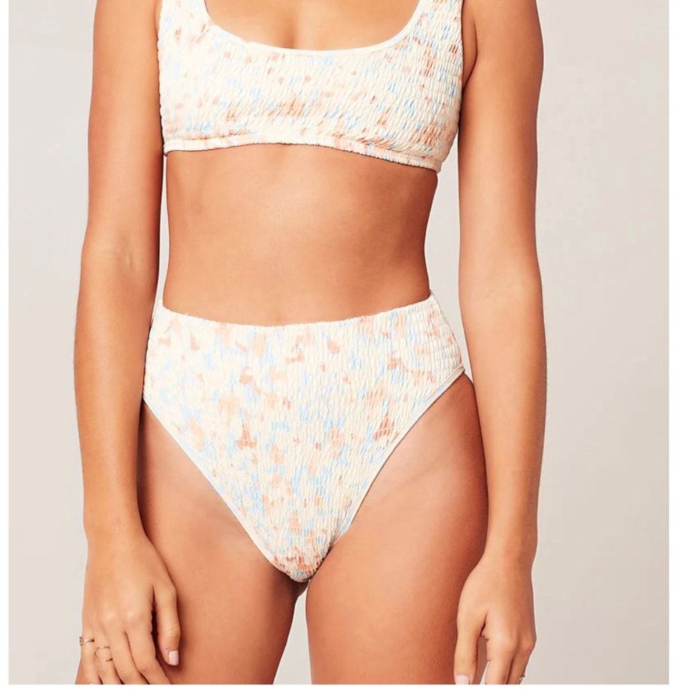 L*space white oleander bikini set